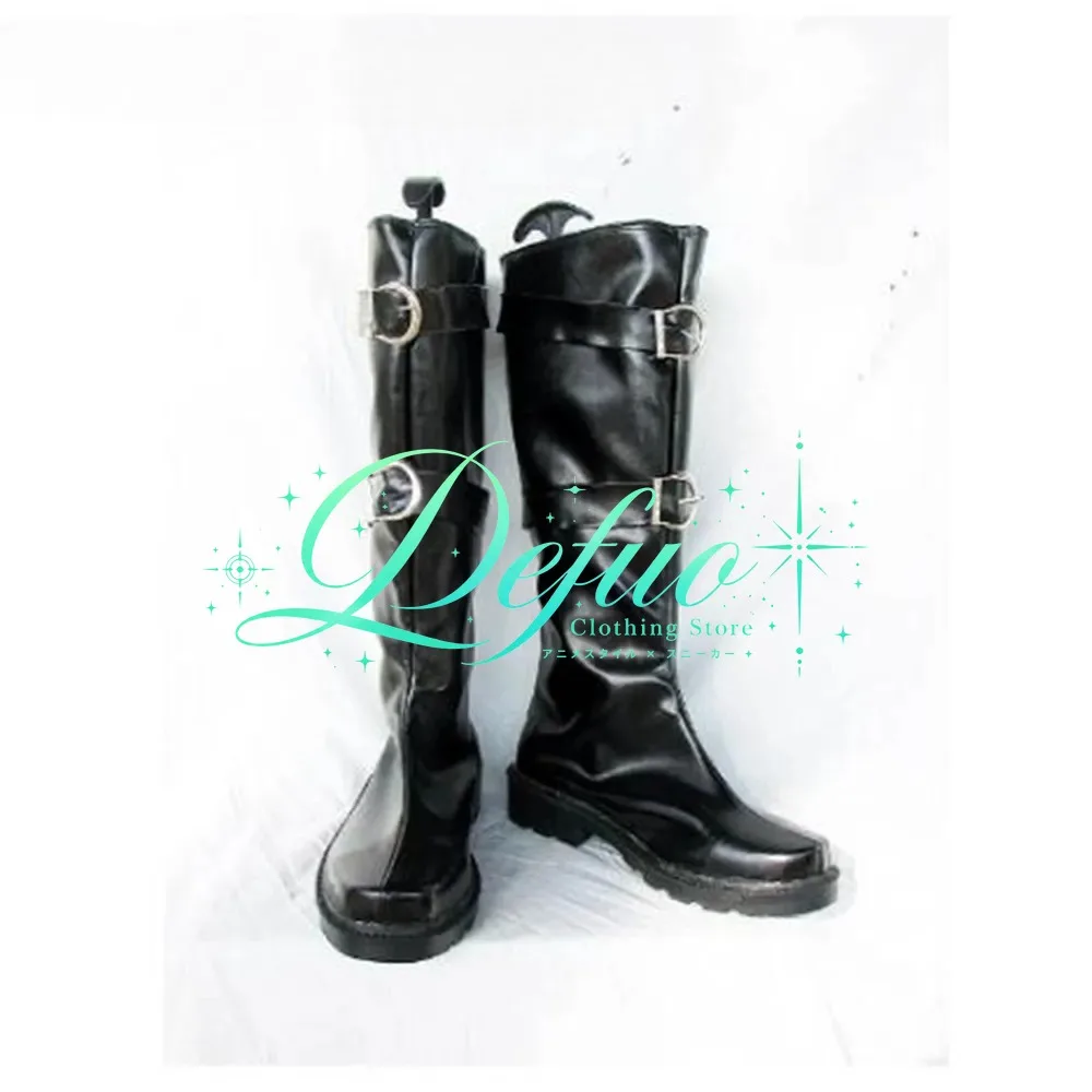 Game VII FF7 Sephiroth Cosplay Shoes Boots Game Anime Halloween Performance Party