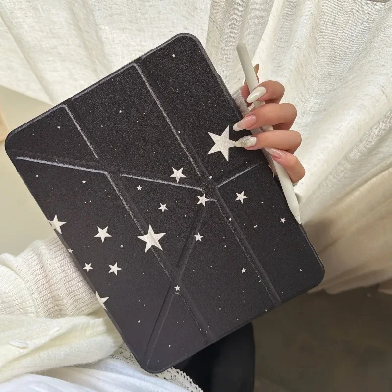 Stars Smart Case for IPad Air 4th 5th 12th 11th A16 Pro 11 12.9 13 Air 11 M4 10th 10.9 10.2 9th 8th 9.7 Mini 7 6 with Pen Holder