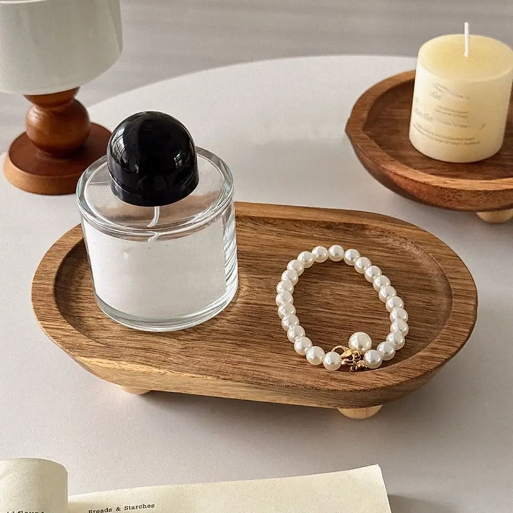 

Simple Bracelet Wooden Jewelry Tray Necklace Rings Jewelry Display Stand Organizer Earrings Jewelry Holder Home Furnishing