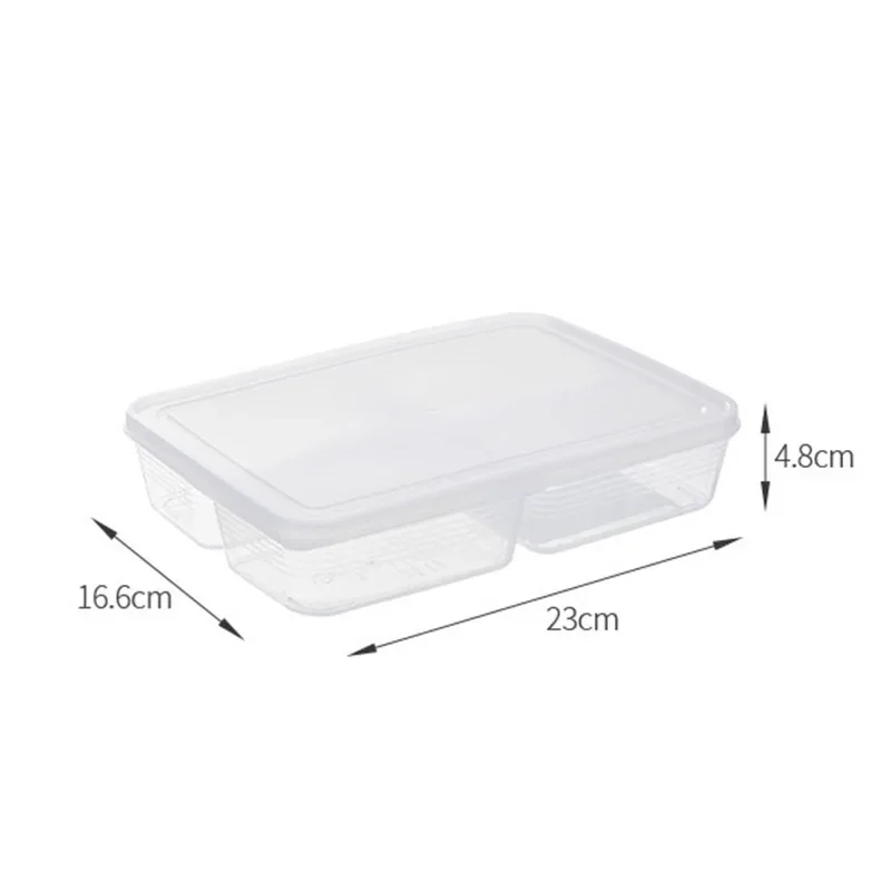 Refrigerator Storage Box Large Transparent Freeze Meat Vegetable Fresh-Keeping Storage Container with Lid for Kitchen Storage