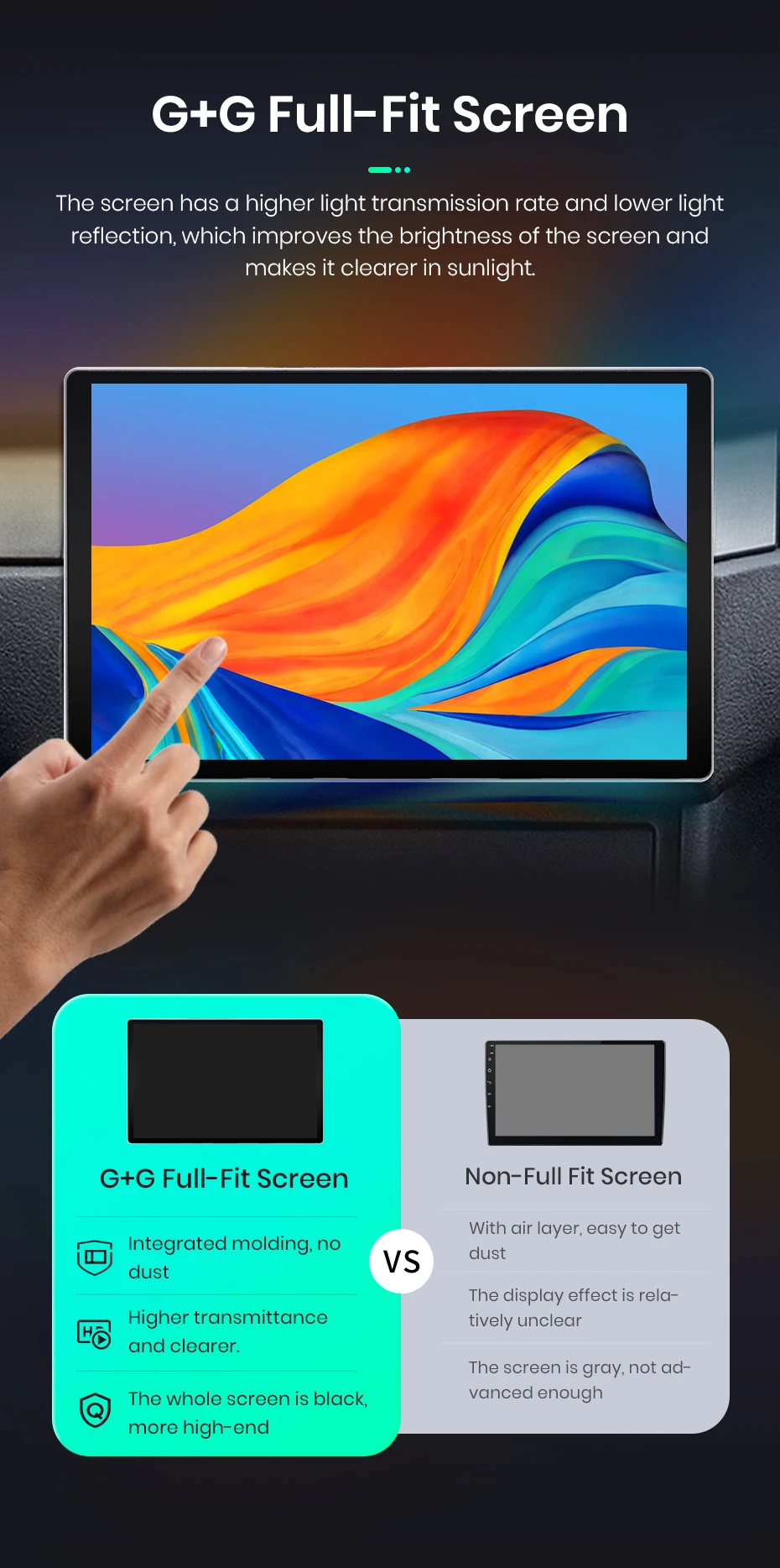 Junsun x7 Serie 11.5 "2k kabelloses Carplay Android Auto Autoradio für vw Volkswagen Polo 5 Limousine 2014-2018 Multimedia Autoradio – Detail 7