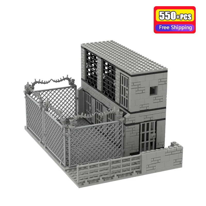 

Building Blocks City Police Station Prison Cell MOC DIY Bricks Construction Toys For Kids Educational Assembly Set Creative Gift