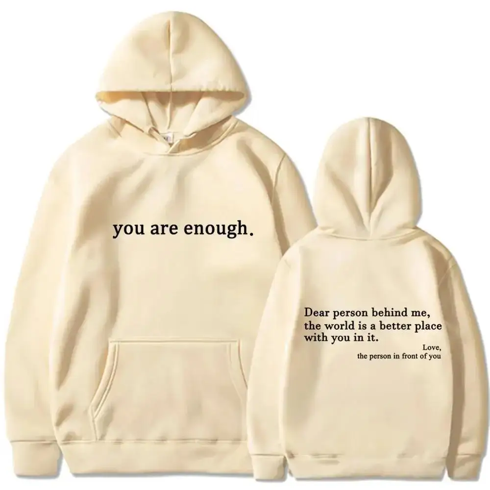 Herbst Winter Männer mit Kapuze liebe Person hinter mir die Welt ist ein besserer Ort drucken Hoodie Sweatshirts Unisex Pullover Kleidung
