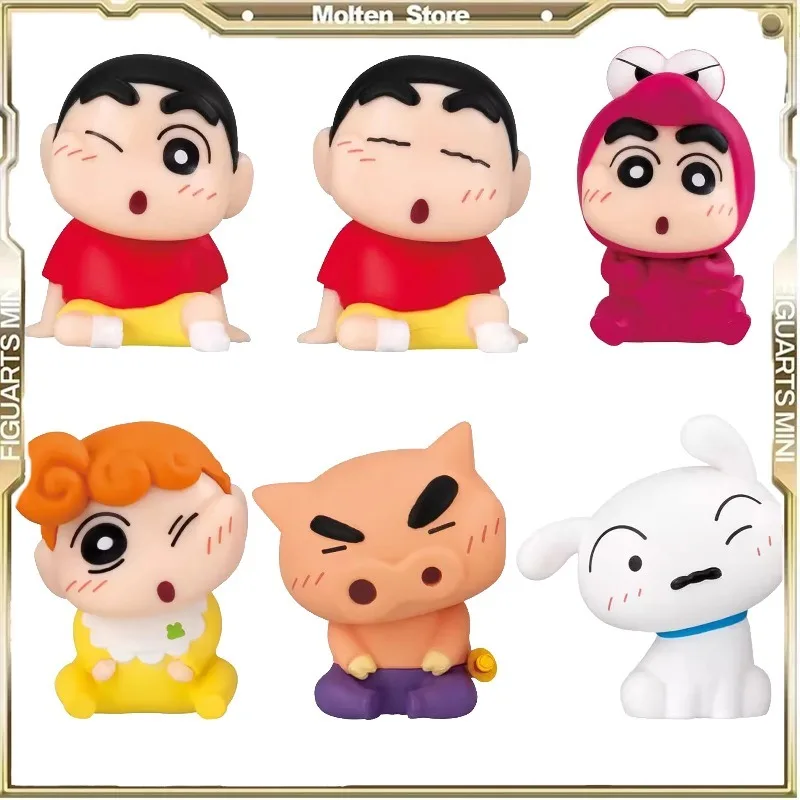 

Bandai Gashapon Anime Crayon Shin-chan Nohara Shiro Nohara Shinnosuke Buriburizaemon Face-to-face Ornament Toy Collect Gifts