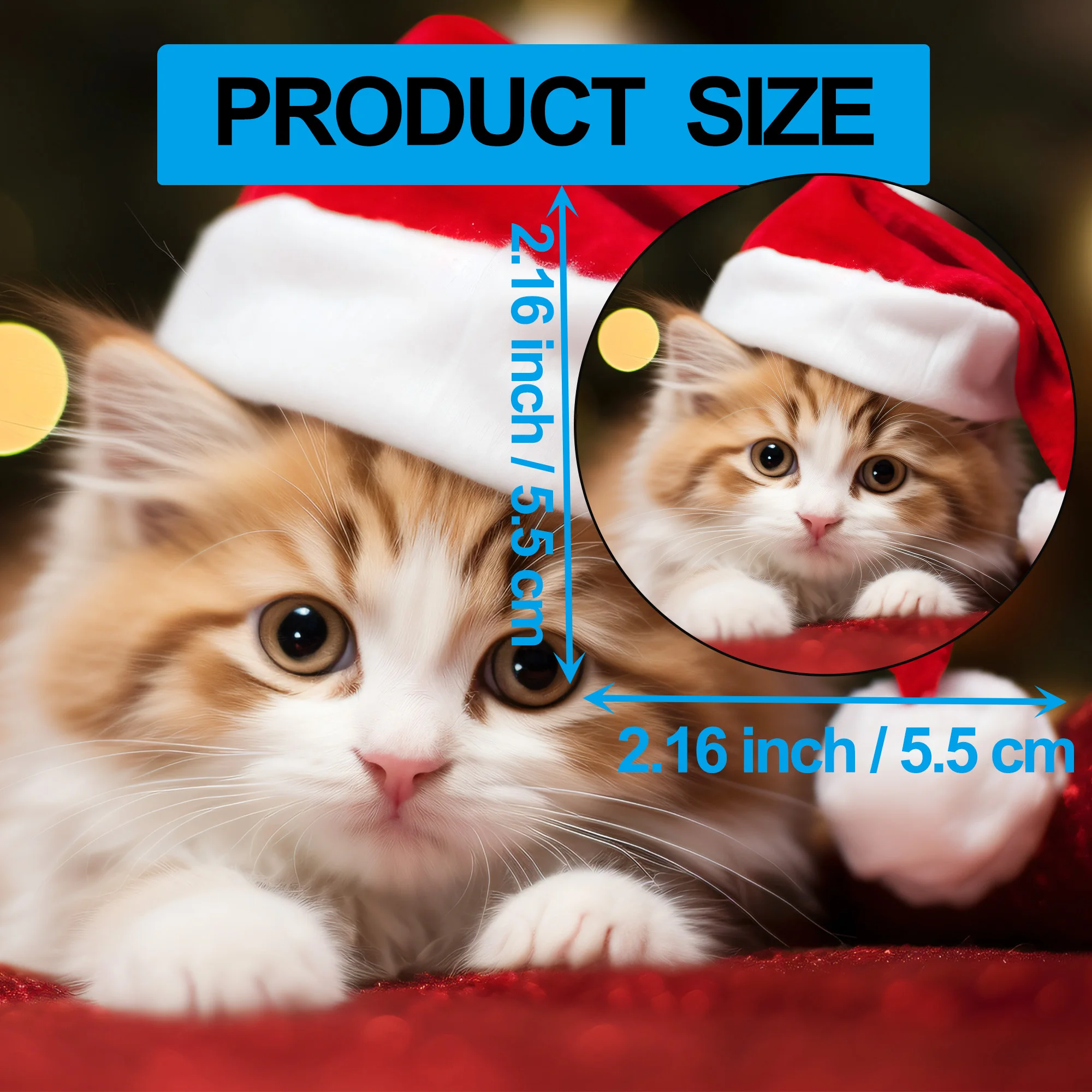 12/20pcs Sublimation Round Blank Fridge Magnets for Home Kitchen Refrigerator Microwave Oven Wall Door Decoration