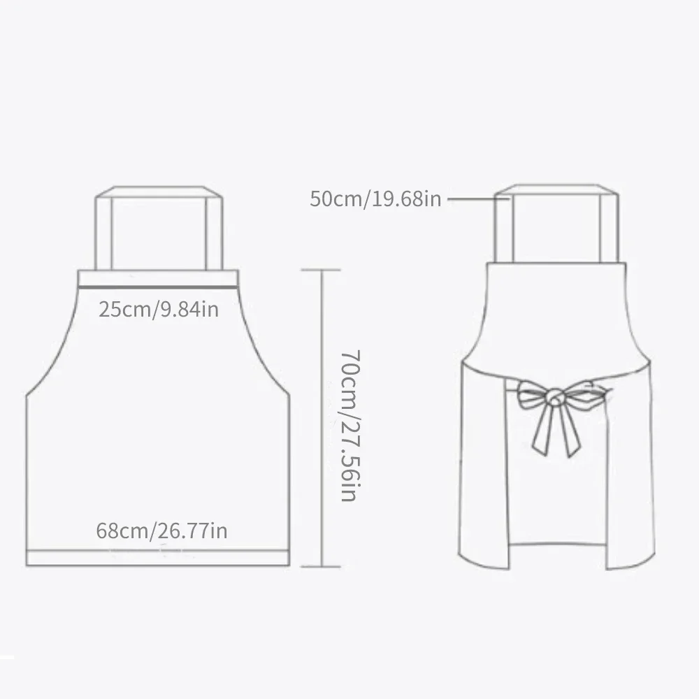 Ochronny, wodoodporny fartuch kuchenny do gotowania dla kobiet i mężczyzn, modny fartuch kawowy z pasem, akcesoria kuchenne.