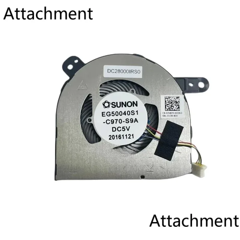 Kipas pendingin Laptop asli baru untuk Dell latitude 5290 5285 2in1 kipas 0HFV18 HFV18 07487H 7487H