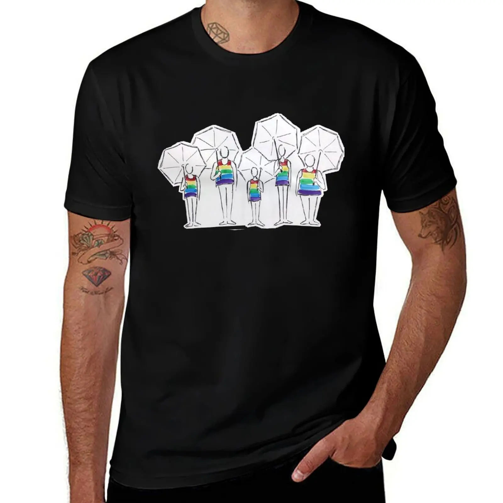 Row of Defenders T-Shirt Soft Basic Cotton Short Sleeve Tee T-Shirt
