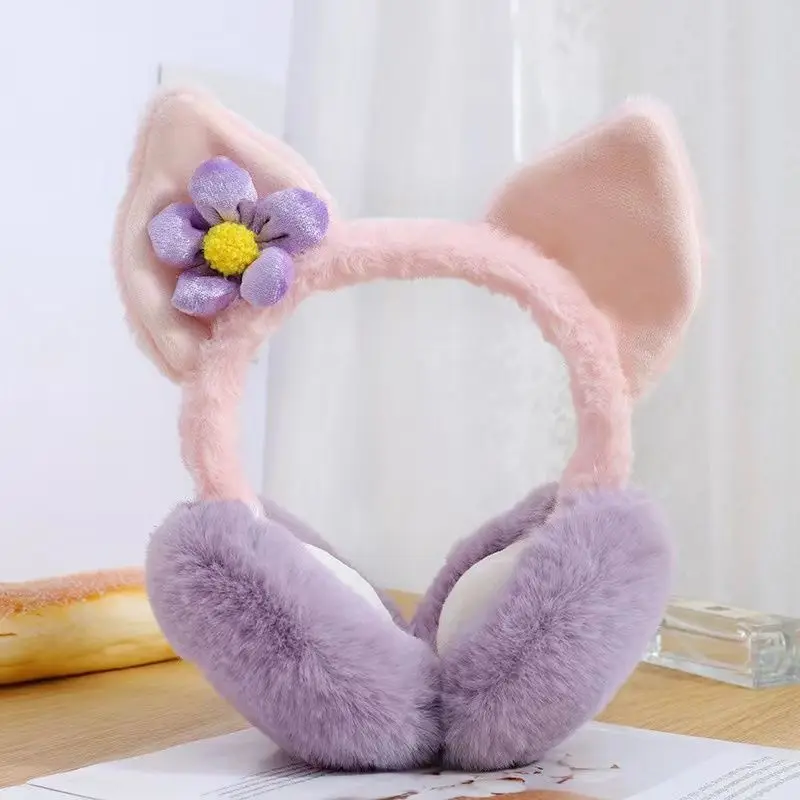 Cute Girls Earflap Windproof Ear Muffs Soft Plush Warmers Ear Cover