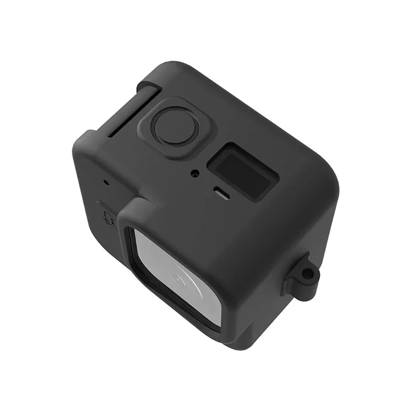Funda de silicona a prueba de polvo, carcasa protectora con cordón para muñeca para Gopro Hero 11, accesorios negros para Mini Cámara de Acción