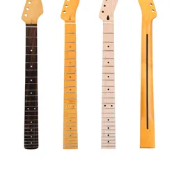 22Frets Yellow Matte Paint Electric Guitar Neck With Rosewood Maple Fingerboard Inlay Dots Musical Instrument Accessories