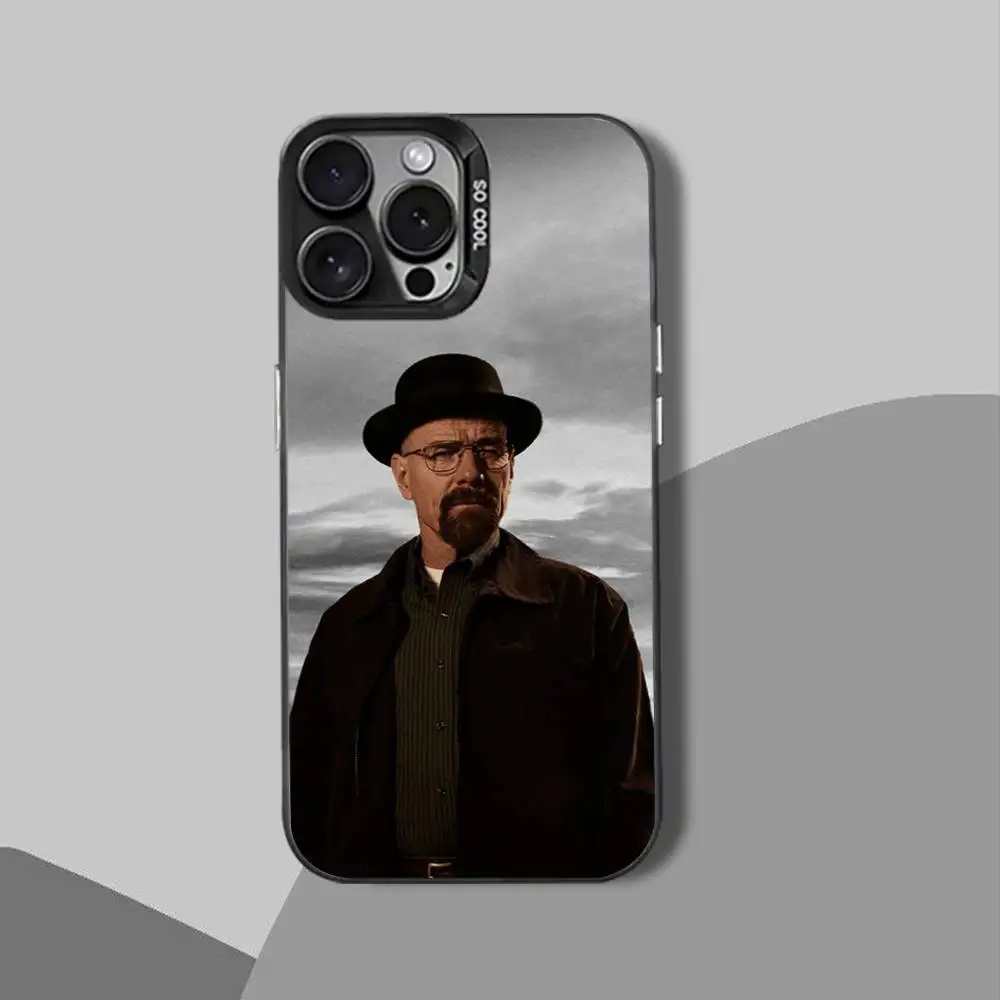 Etui na telefon H-HeisenbergS Bad BreakingS do iPhone'a 12, 16, 11, 14, 13, 17, 15, E, Max, Plus, Air, Pro, Mini, czarne, odporne na wstrząsy.