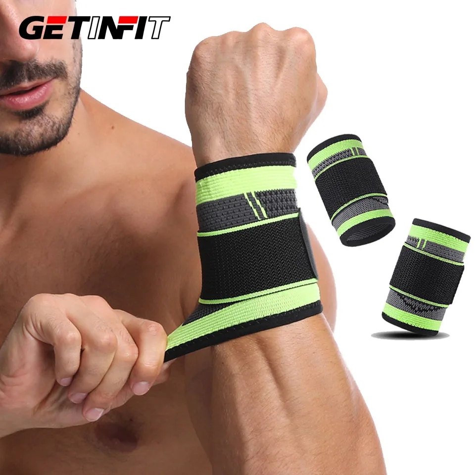 1Pcs Nylon Wrist Band Tennis Badminton Exercise Brace Wristband Support Men Weightlifting Bandage Wrist Support Protective Gear