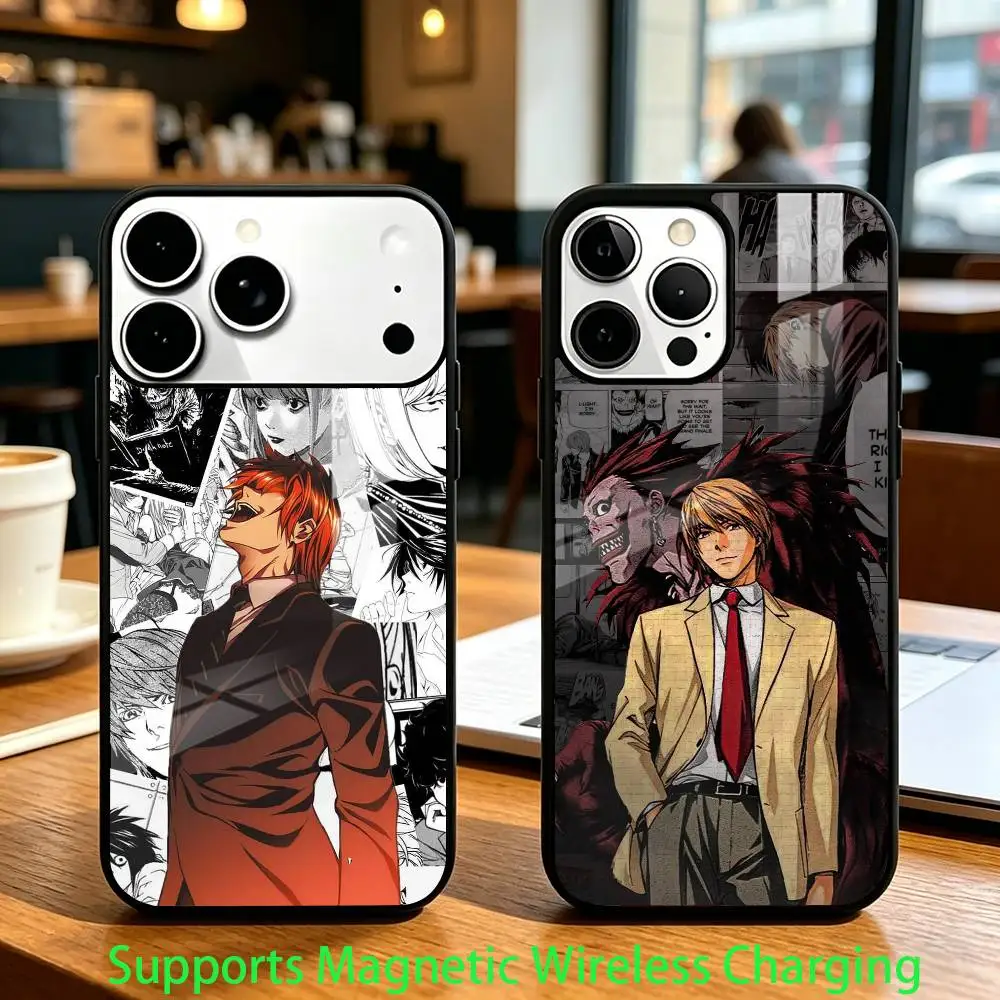 D-Death N-Note Phone Case For iPhone 18 17,16,15,14,13,12,Plus,Pro Compatible with magnetic wireless charging
