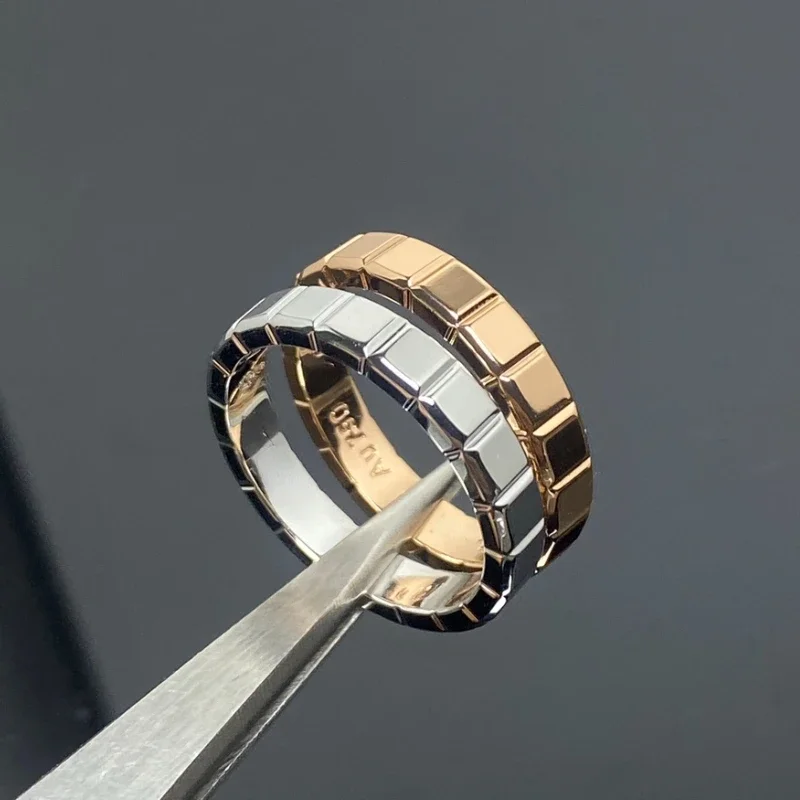 925 Fashion Couple Rings - European Luxury Jewelry with Ice Block Shaped Zircon Selection for Gathering-free shipping