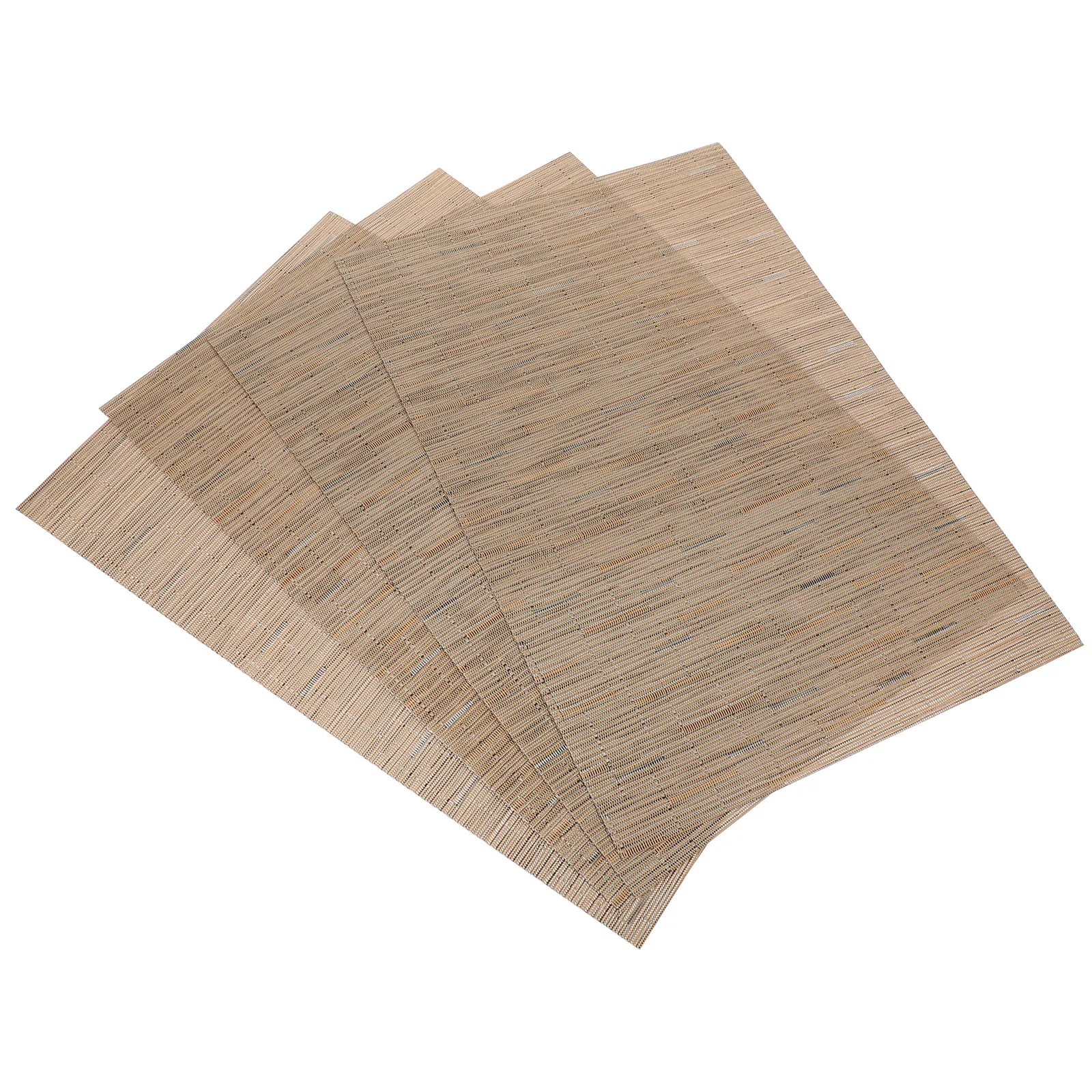 

4 Pcs 30x45cm Beige Nordic PVC Placemats Table Mats Heat Resistant Kitchen Dining Decor Fall Coffee Accessories Place Mats