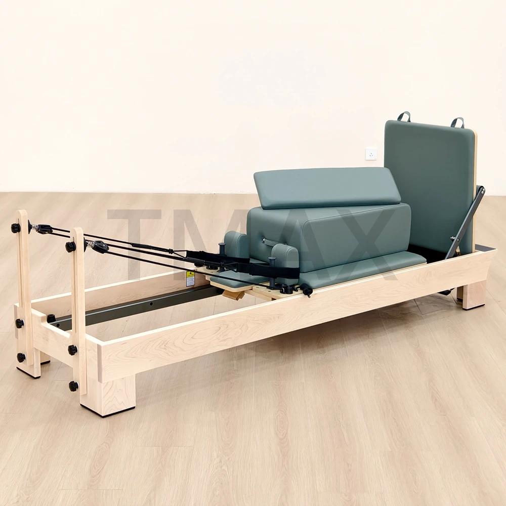 

Tmax Hot Sales Professional Use Wholesale High Quality Commercial Studio White Maple Oak Wood Pilates Reformer