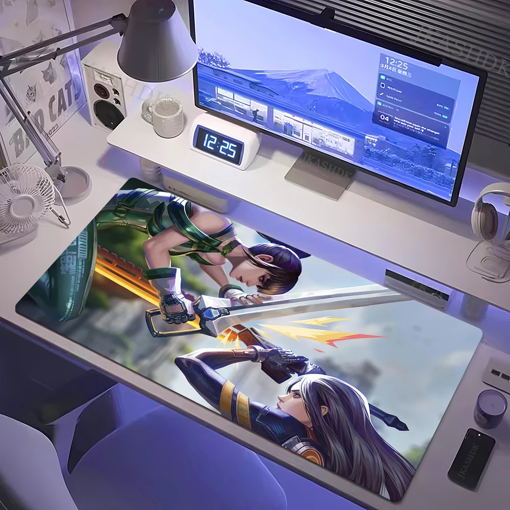 Anime Girl Table Mat Non-Slip Laptop S-Stellar B-Blade Keyboard Extended Mousepad Kawaii PC Mouse Pad Rubber Non-slip Big Carpet