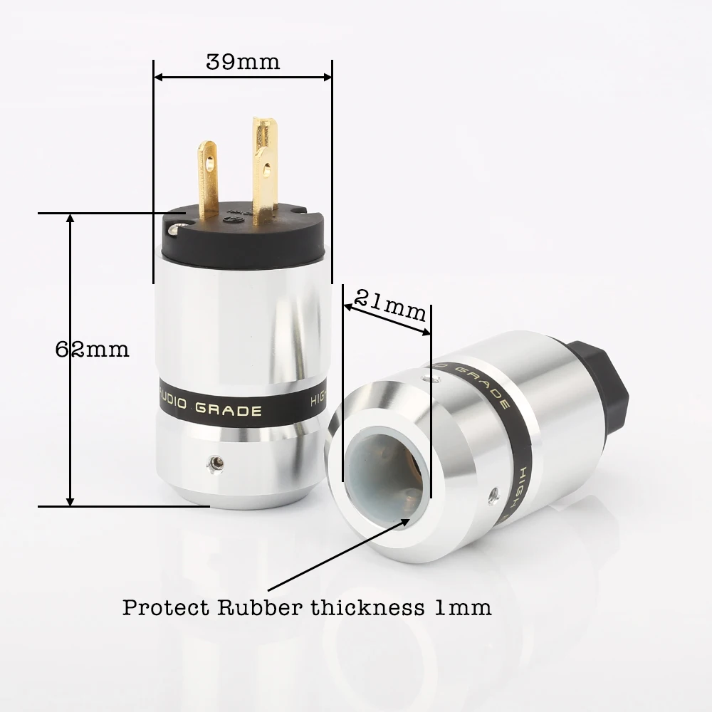 Audiophile Power Plug Set EU And US To IEC-C15