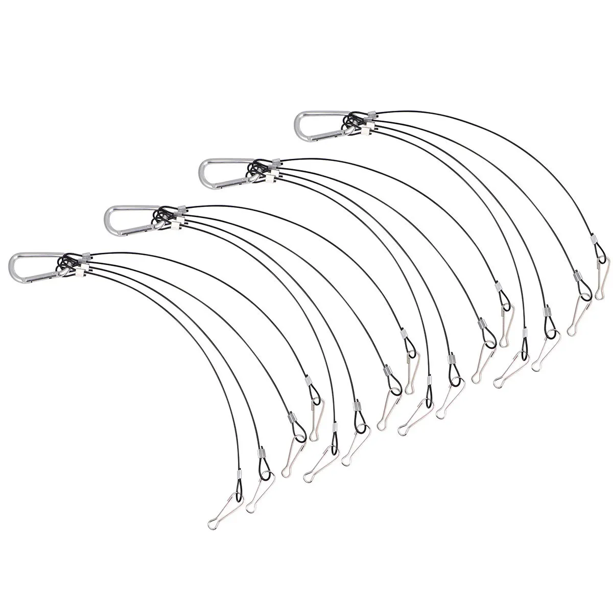 4 قطعة تنمو النبات ضوء حبل معلق أسلاك الفولاذ حبل 1.5 مللي متر سميكة الزراعة المائية معلقة عدة حامل مصباح ليد النباتات الشماعات #5