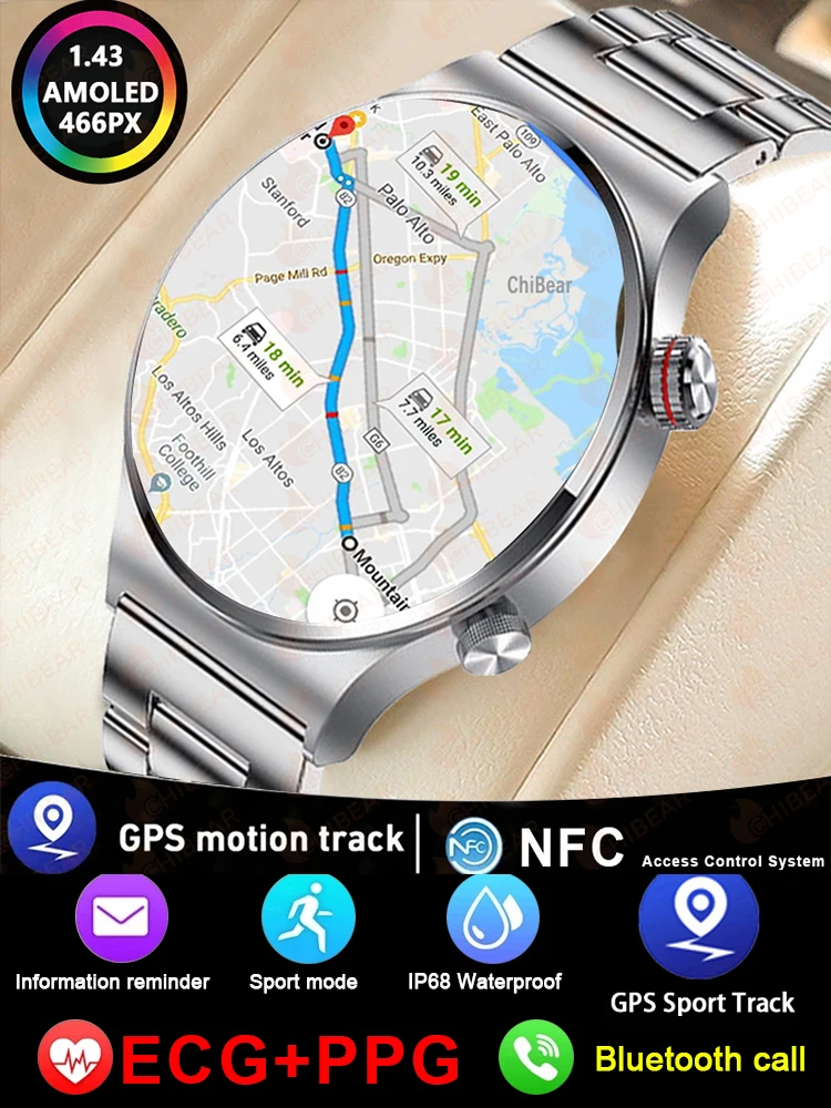 Smartwatch ECG+PPG z funkcją połączeń Bluetooth dla mężczyzn 2025, wodoodporna opaska sportowa z możliwością personalizacji tarczy zegarka, kompatybilny z IOS i Android. — zdjęcie produktu 7