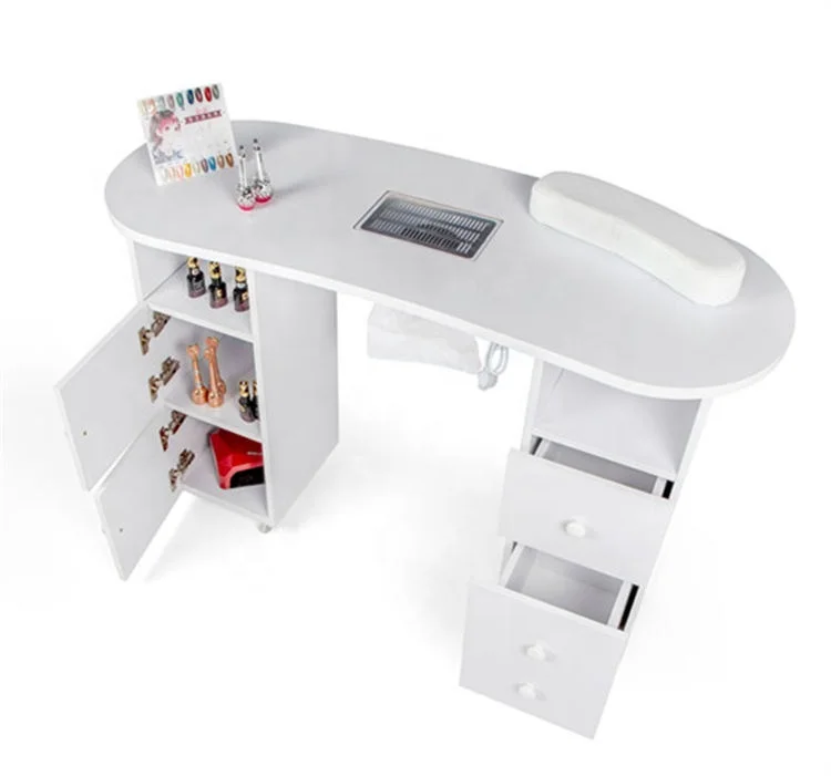 New commercial multi-functional salon nail table with drawers, nail table with cleaning nail SPA storage cabinet