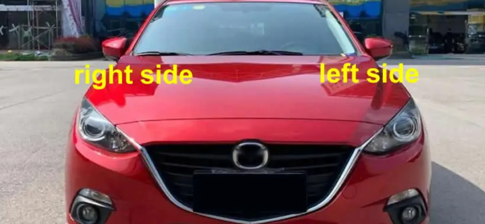 for Mazda 3 Axela 2014 2015 2016 Replace Outer Rearview Mirrors Cover Side Rear View Mirror Shell Hous1PCS