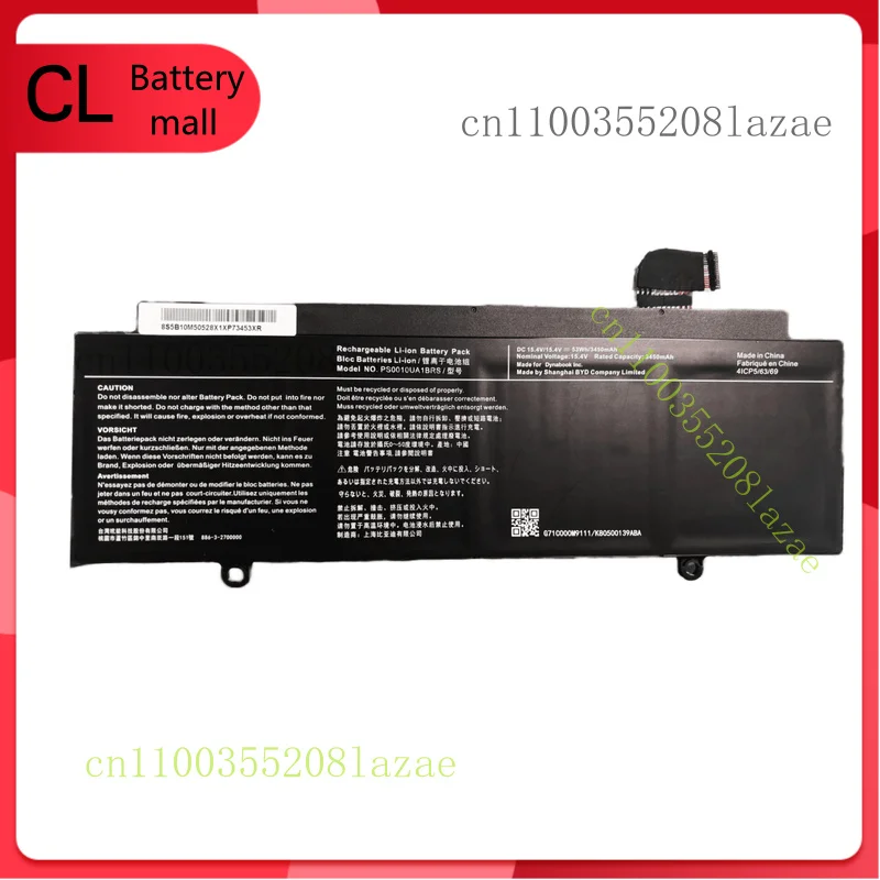 

PS0010UA1BRS 15.4V 53WH New Genuine Battery for TOSHIBA Dynabook P 000833340 X30W