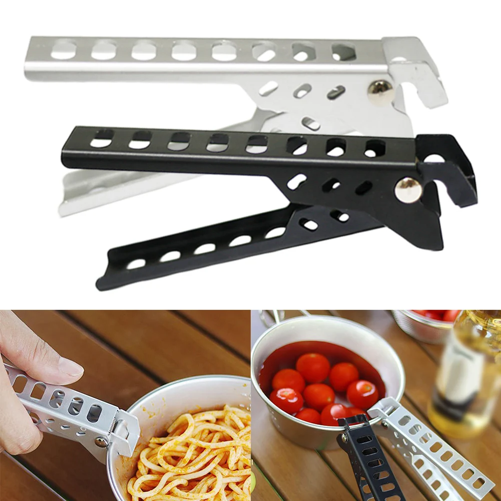 1pc Outdoor Picnic Heat-resistant Clip Barbecue Clamp Microwave Meal And Plate Clamp Camping Pot Holder Tableware Accessories