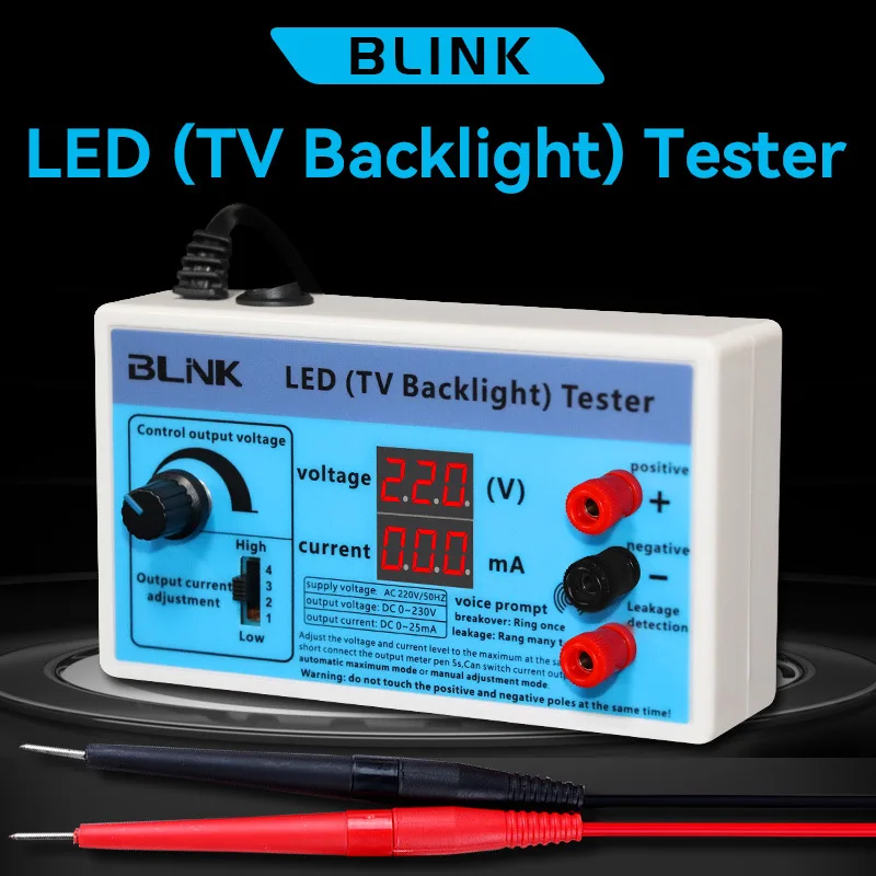 LED Lamp TV Backlight Tester LED Strips Beads Test Tool EU&US Measurement Instruments for LED Light Backlight Tester 0-230V