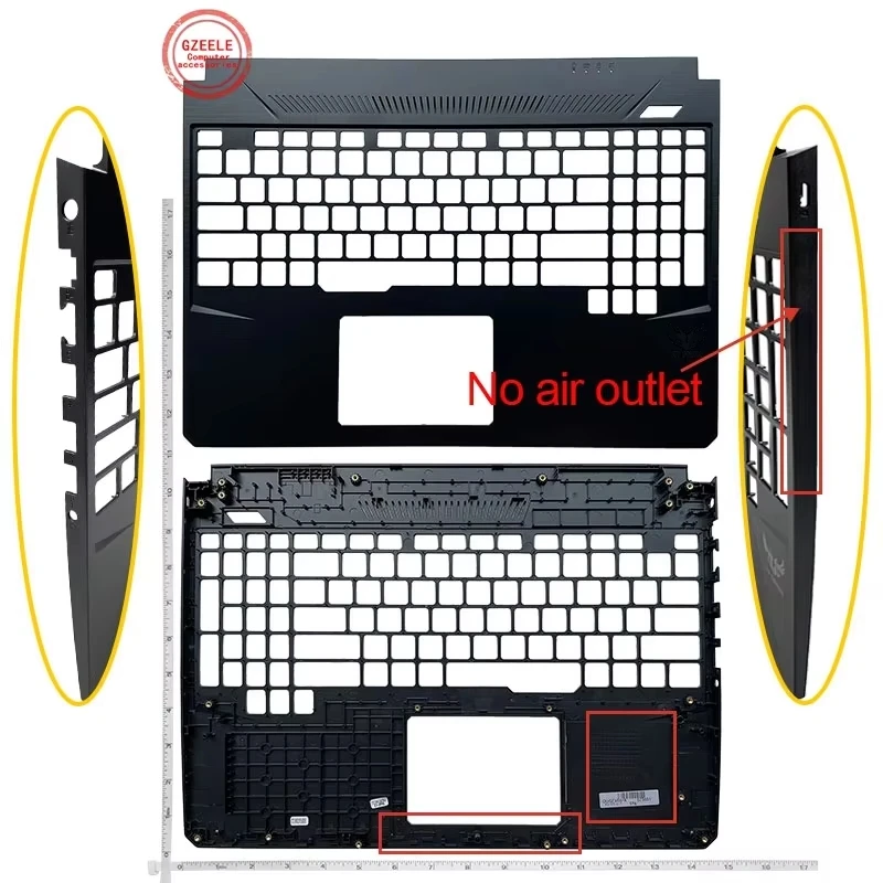 New LCD Back Cover For TUF Gaming FX86 FX86F FX86S FX86SF FX505 FX95 FX95D FX95G Palmrest Cover/Bottom Case Cover/Bezel