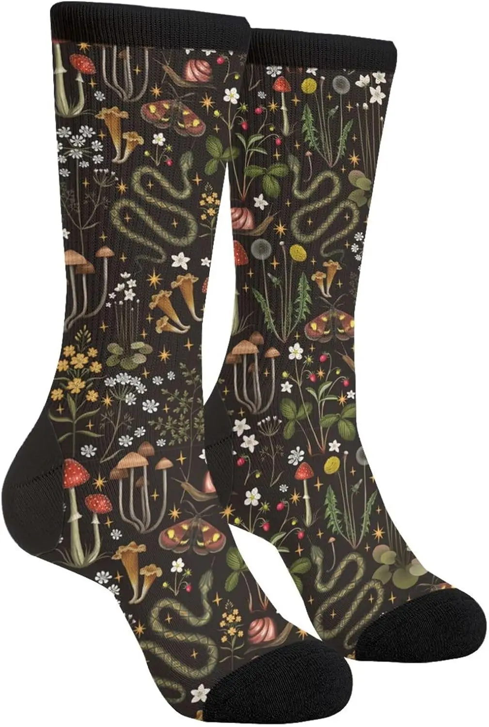 

Cute Watercolor Mushrooms Casual Socks Funny Novelty Crew Tube Socks Dress Socks For Men Women