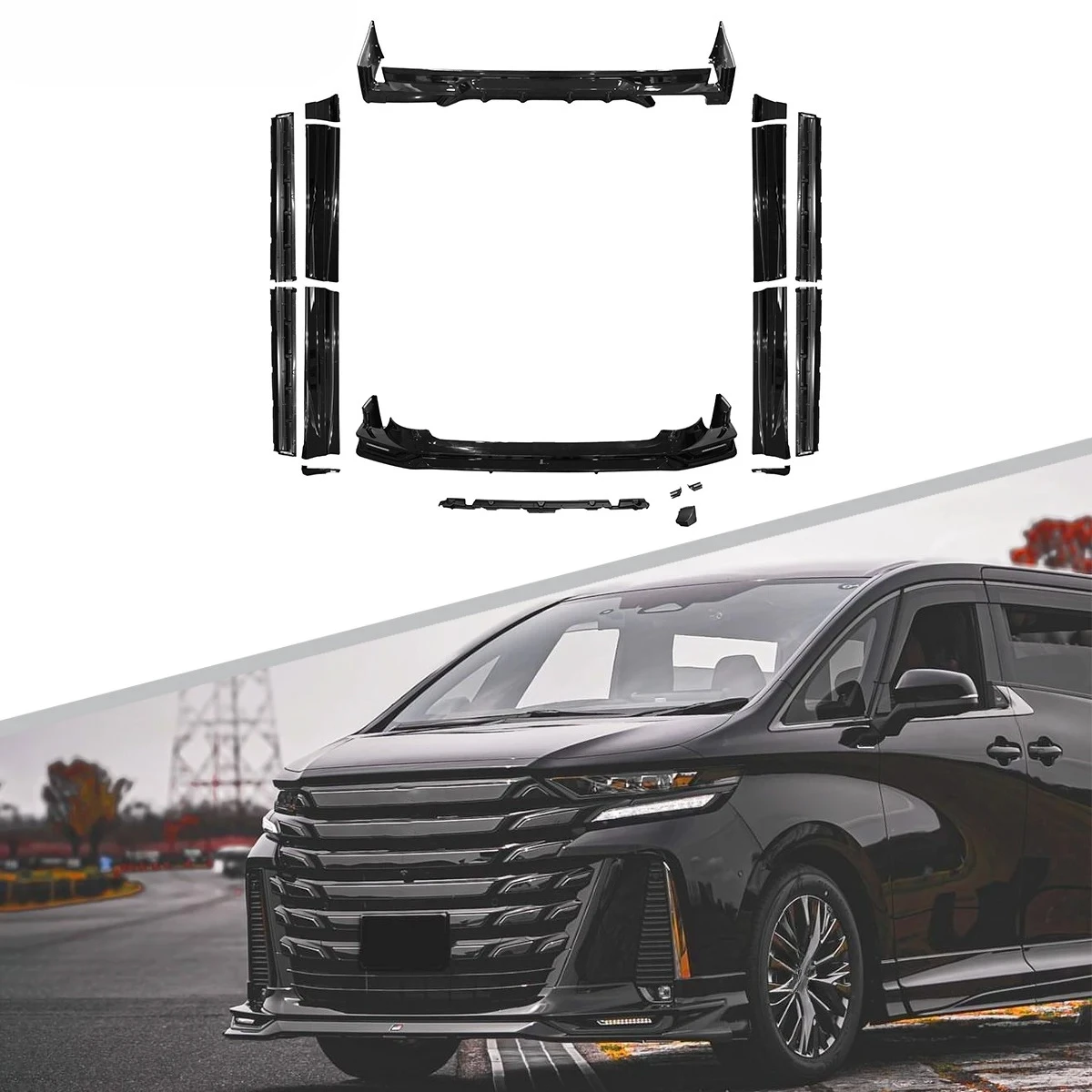 For 2024+ Vellfire New Released 40 Series GR Style KT Design AeroKit