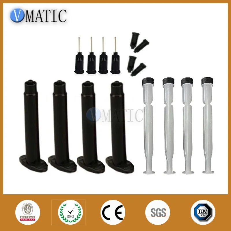 

Free Shipping 10 Pcs 3cc/ml Black UV Syringe With Plunger / Stopper And Needles