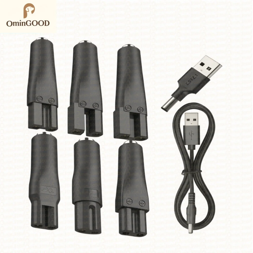 NEW 5V USB Charger Power Cord 8PCS Replacement Adapter for Electric Hair Clipper Beard Trimmer Shaver Universal Charging Cable