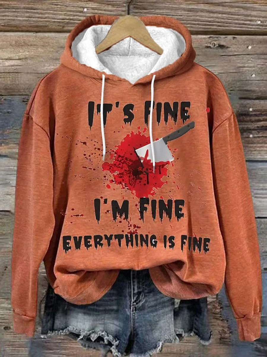 

New Halloween Hoodies Horror Bloody 3D Print Women's Fashion Hooded Sweatshirts Pullover Y2K Tops Tracksuit Unisex Coat Clothing