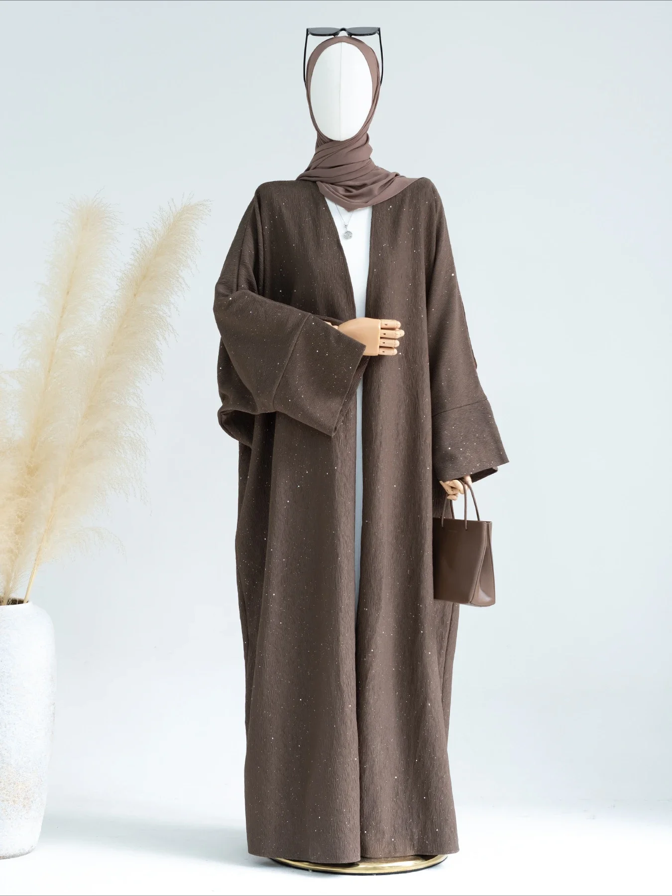 Muslim Women Autumn Winter Thick Cardigan Robe Dresses Eid Ramadan Morocco Dubai Open Abayas Kaftan Islam Jalabiya Vestidos 2025