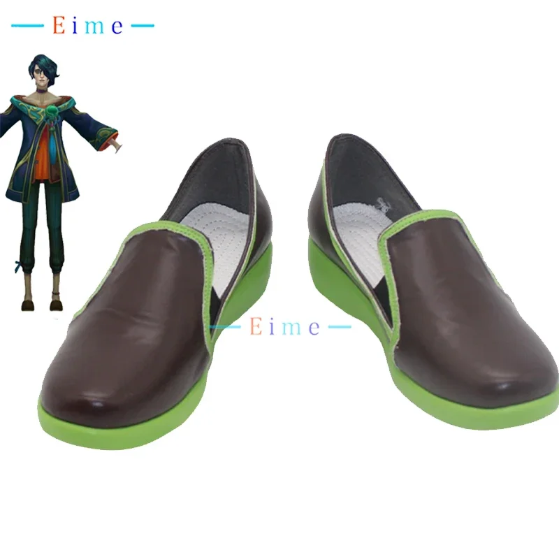 LOL 예술적 일러스트레이터 Hui 코스프레 신발 할로윈 카니발 부츠 코스프레 PU 가죽 신발 맞춤 제작