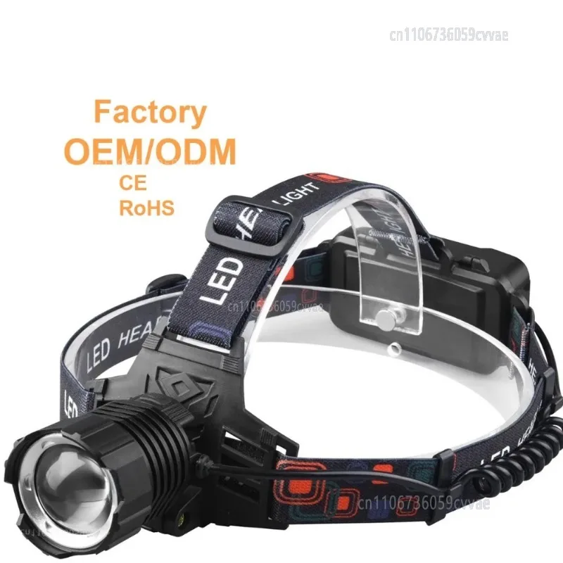 Waterproof Rechargeable Headlights Light Emitting Diode USB Headlights for Hunting Camping Fishing Headlights