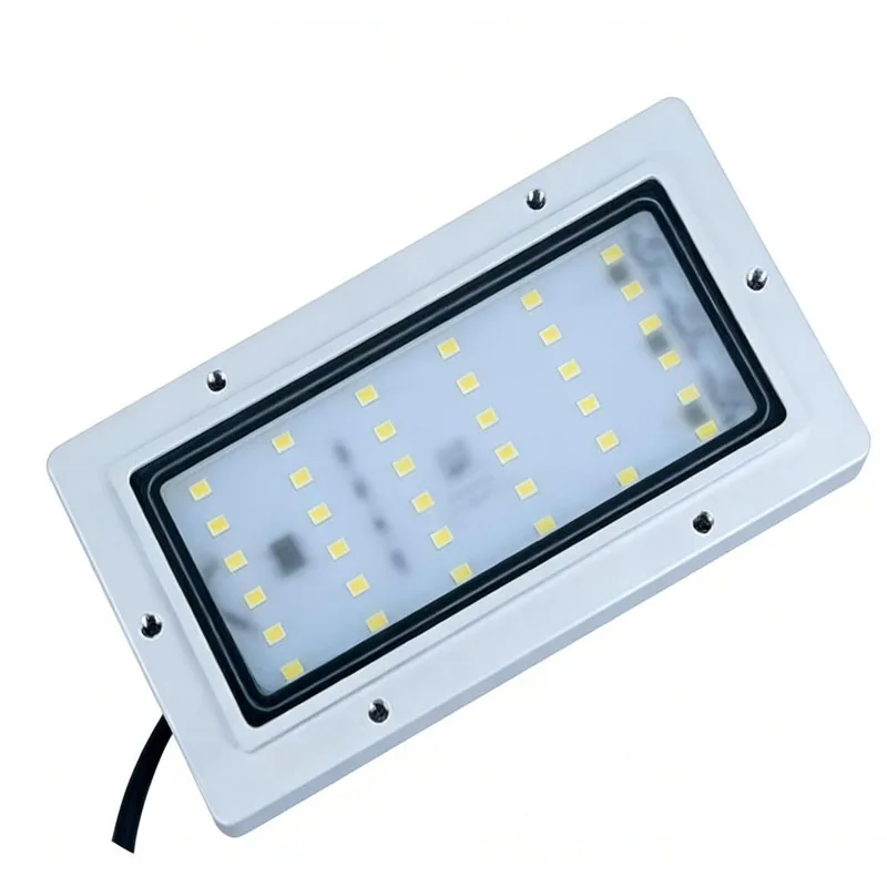 Recessed LED Work Light for CNC Machines/Lathes 24V High Brightness IP67 Waterproof Embedded Equipment Lighting