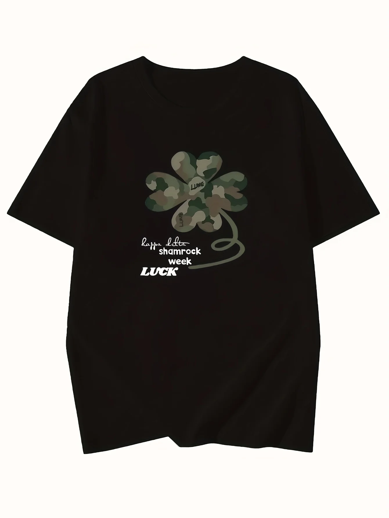 Y2K Eight Leaf Grass Letter Printed Short Sleeved T-shirt for Women's Summer New Fashionable Round Neck Design Sense White Top