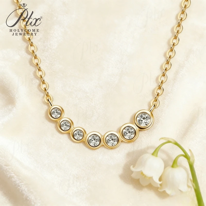 

Pendant Necklace Moissanite Diamond Round Cut D Color VVS1 Clarity 925 Sterling Silver Anniversary Gift Jewelry for Woman New