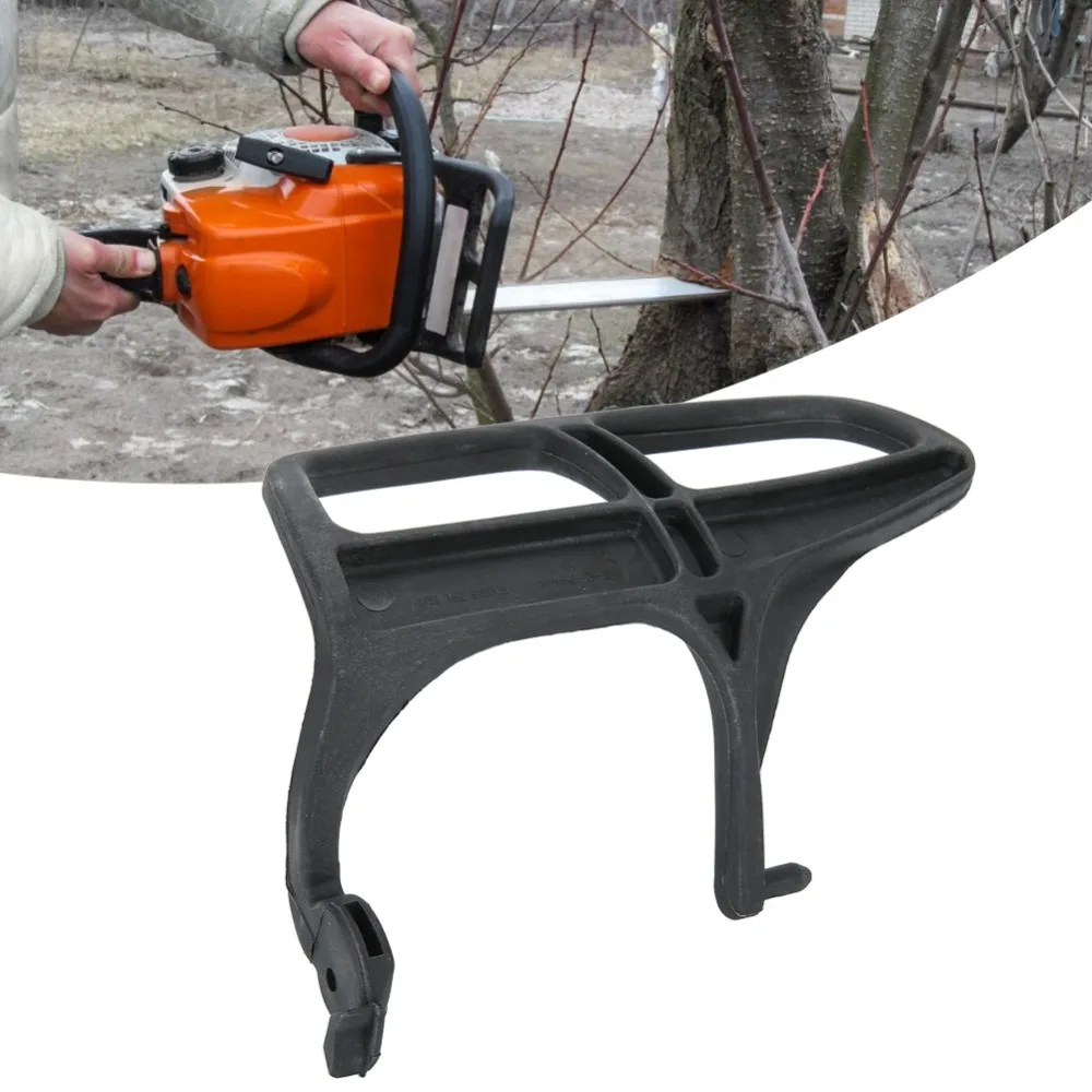 Durable Black Chain Brake Handle Curved Lightweight Hand Guard ABS Easy Install Chainsaw Accessory for MS020T MS200 MS200T