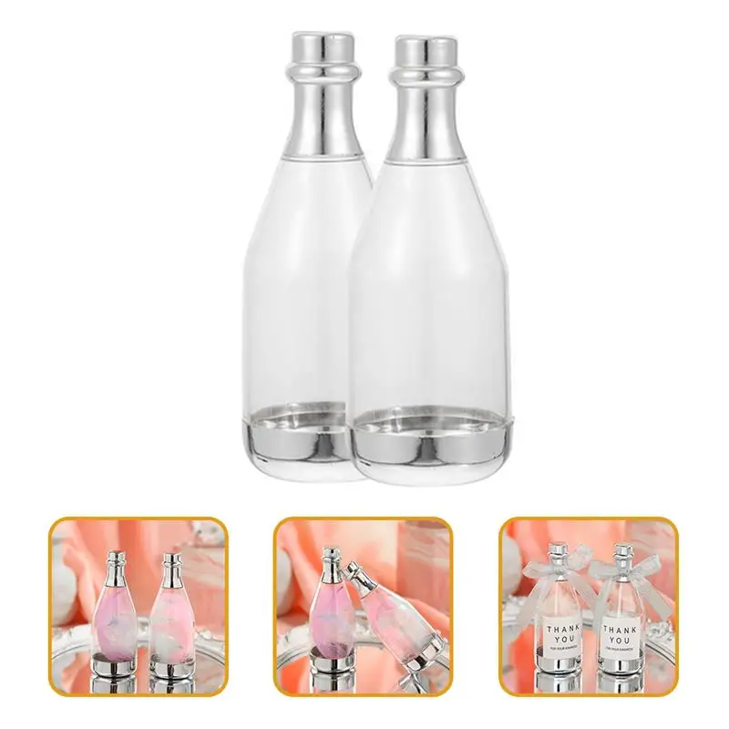 20pcs Champagne Bottle Plastic Candy Box DIY Mini Candy Storage Packing Box Baby Shower Wedding Favor Gift Party Decoration