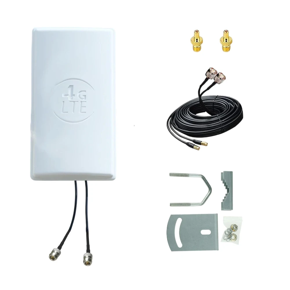 High Gain Outdoor 4G LTE MIMO Antenna - Amplify Mobile Cell Phone, Cellular 4G LTE Router,Modem,and Gateway Signals,with 10mSMA