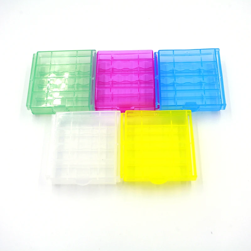 Case For 18650 16340 Battery PVC Hard Plastic Battery Storage 5 To 7 Battery Case Holder Box Batteries AA To AAA 14500 10440