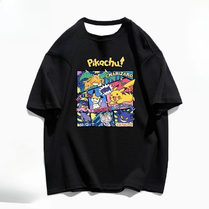

Pikachu 3D Printed Trendy and Comfortable Short Sleeve T-Shirt for Men, Loose Fit for Youth, Newrival for Summer 2025