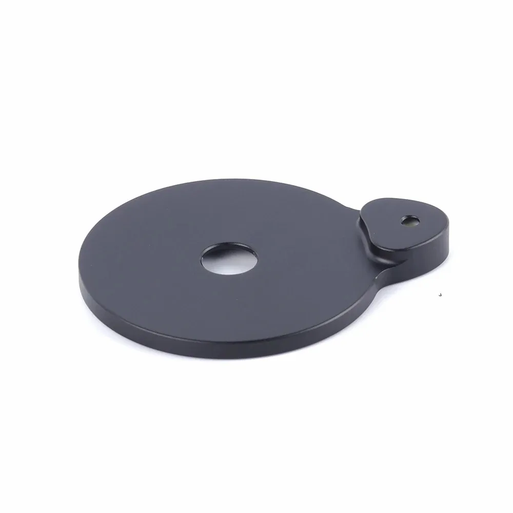 FITTEST Tripod Add on Spirit Level Plate Circular Offset Leveling 76/60/50mm Metal Base Bubble Leveler for Manfrotto Benro Gitzo