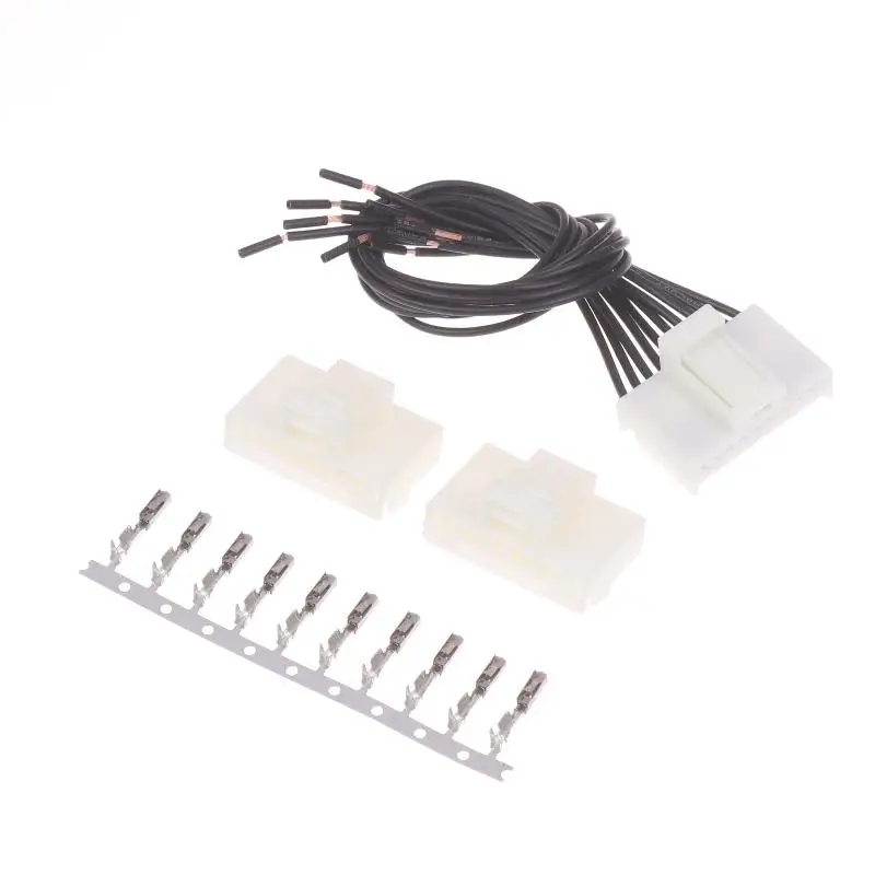 1452349-1 10 Holes Automotive Electrical Wire Connectors Housing, Wire Harness,Terminals MQS Series Wire-to-wire Connectors