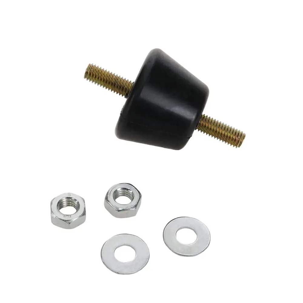 4 Pcs Rubber Rubber Studs Shock Absorber Black Heavy-duty Anti-Vibration Mounts Pad 38 x 38 x 58 mm